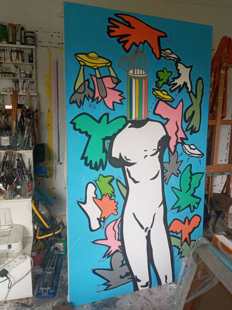 Original Art Deco Other Painting by Riccardo Matlakas