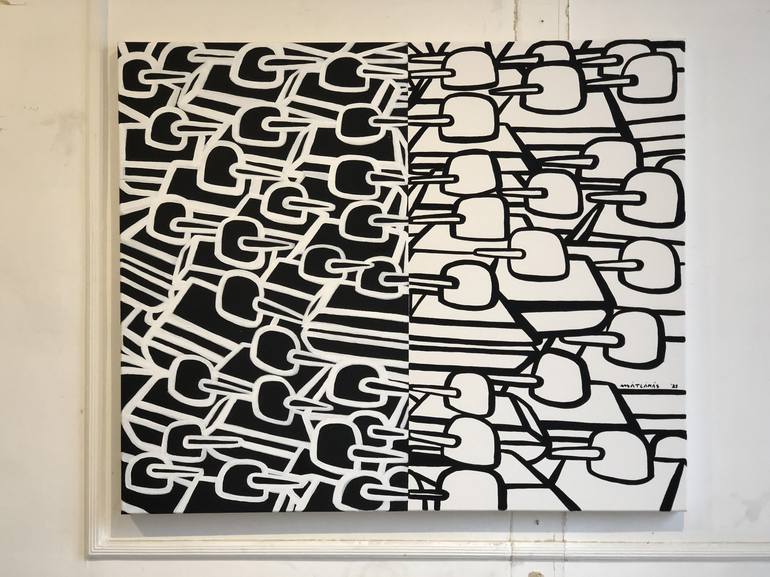 Original Pop Art Patterns Painting by Riccardo Matlakas