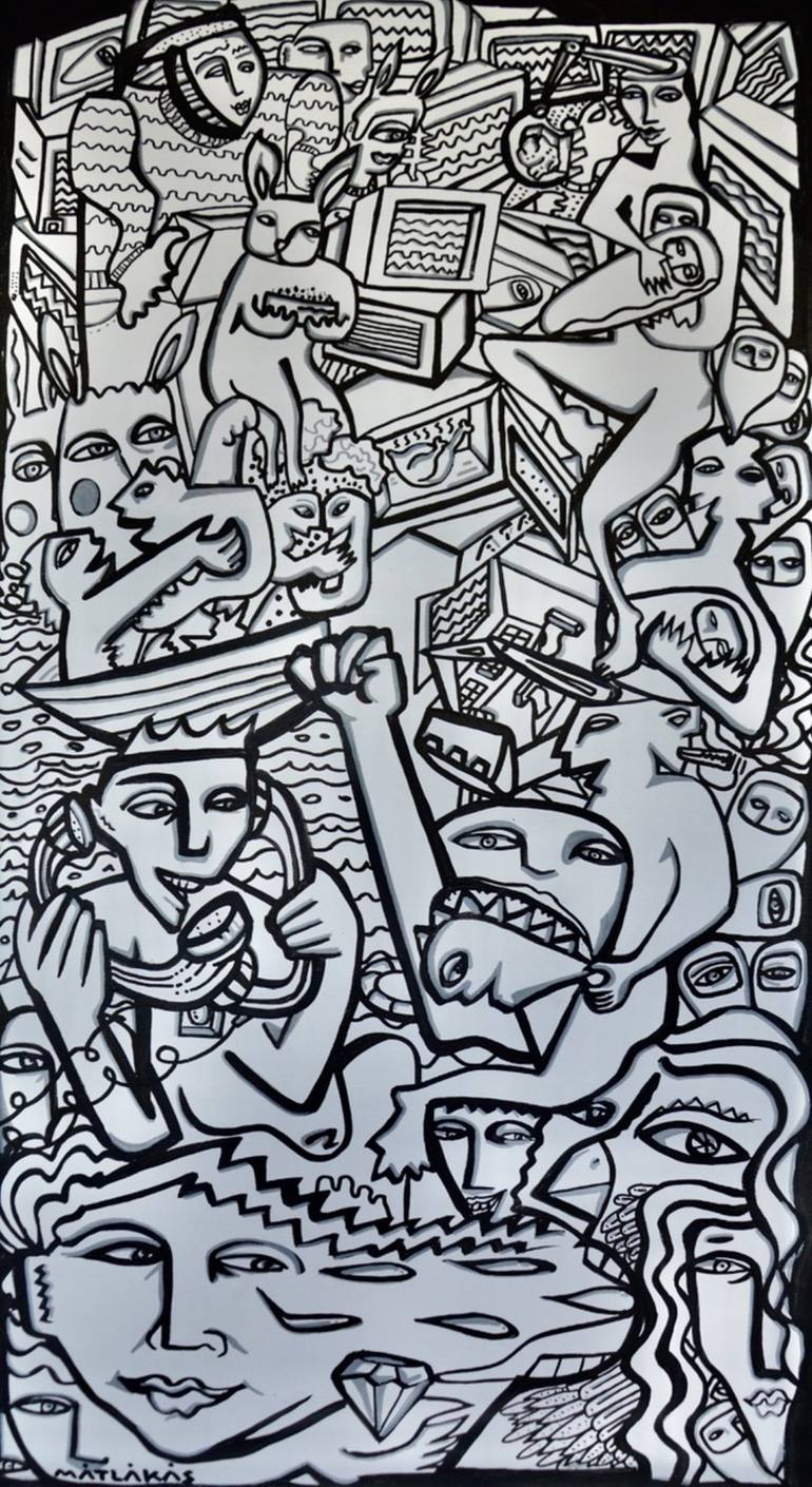 Print of Expressionism Graffiti Paintings by Riccardo Matlakas
