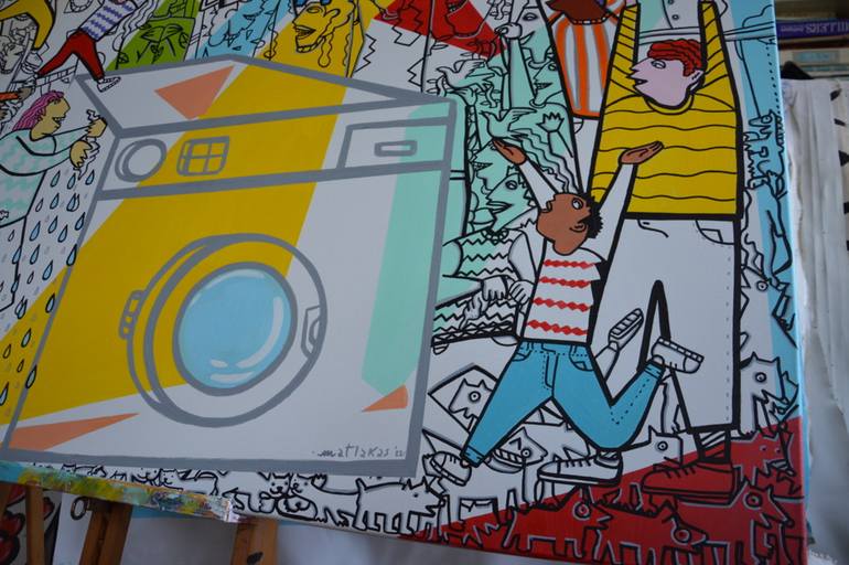 Original Figurative People Painting by Riccardo Matlakas