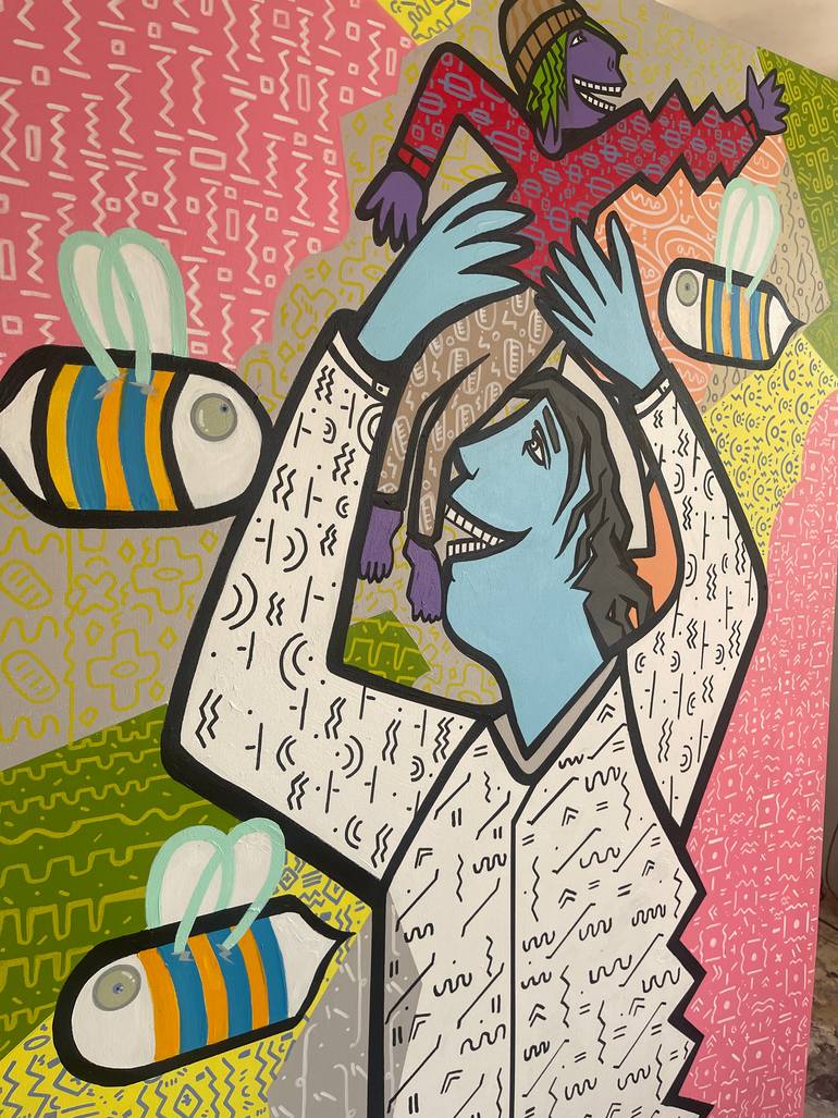 Original Contemporary People Painting by Riccardo Matlakas