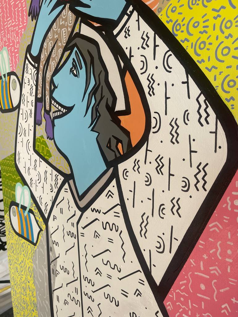 Original Contemporary People Painting by Riccardo Matlakas