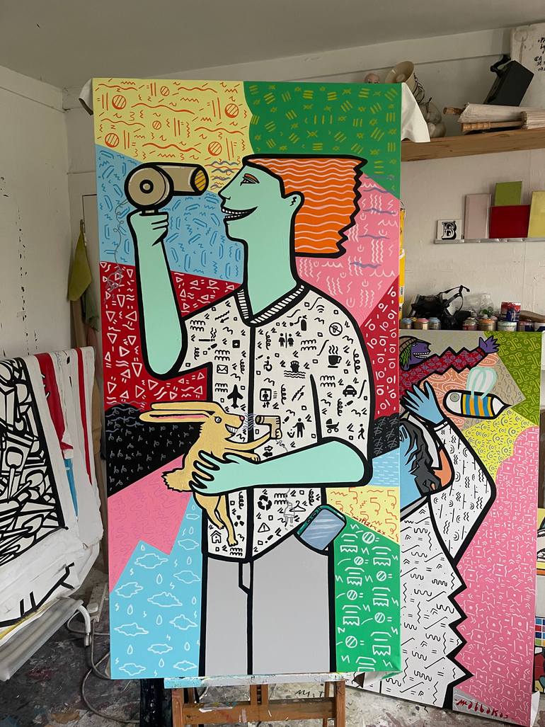 Original Contemporary Animal Painting by Riccardo Matlakas