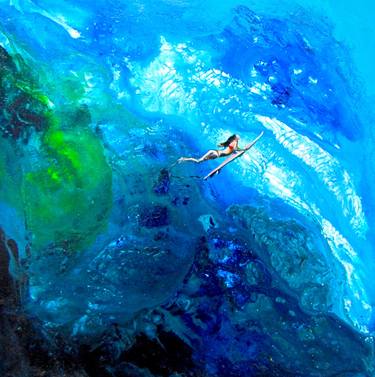 Print of Abstract Water Paintings by lisa darlington