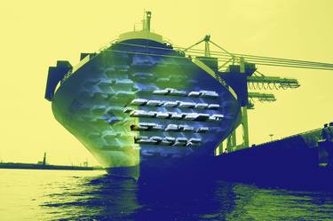 Ocean Freighter - Hamburg Harbour thumb