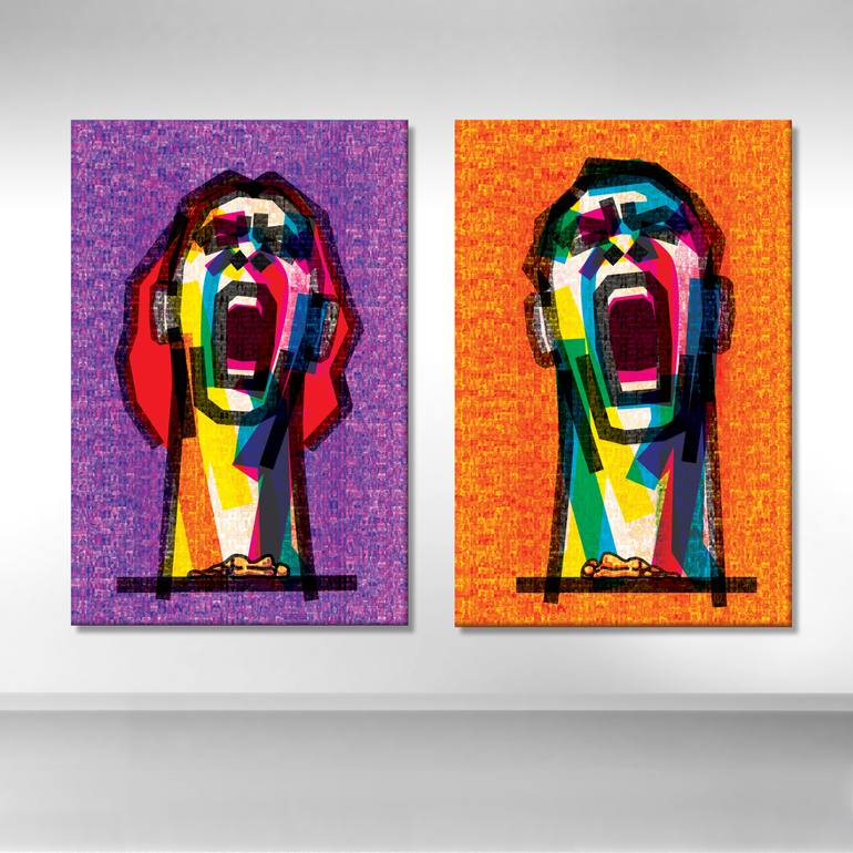 Original Contemporary Women Mixed Media by Xto Christo Guelov