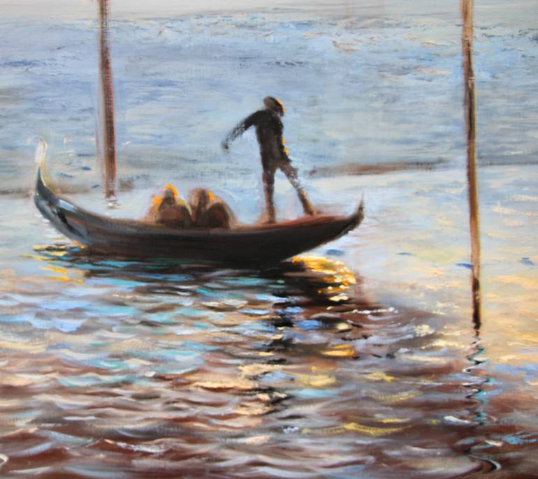 Original Figurative Beach Painting by Taziana Alba