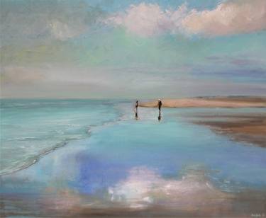 Print of Impressionism Beach Paintings by Taziana Alba