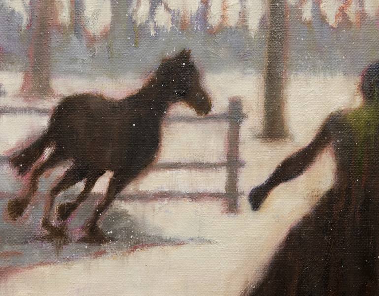 Original Horse Painting by Andrew McNeile Jones
