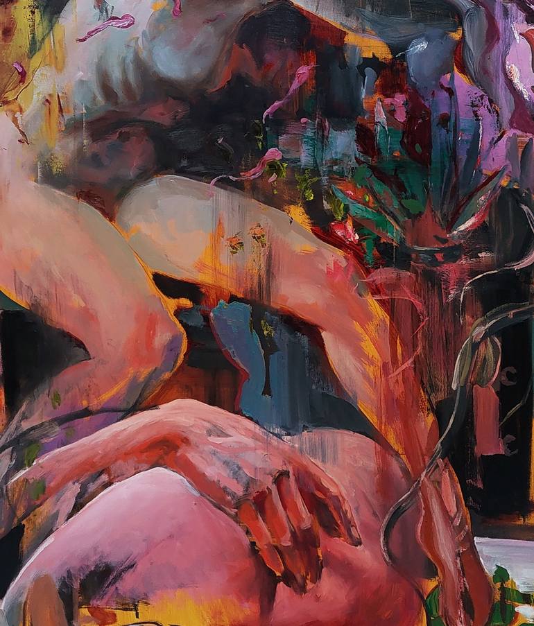 Original Contemporary Nude Painting by Liviu Mihai