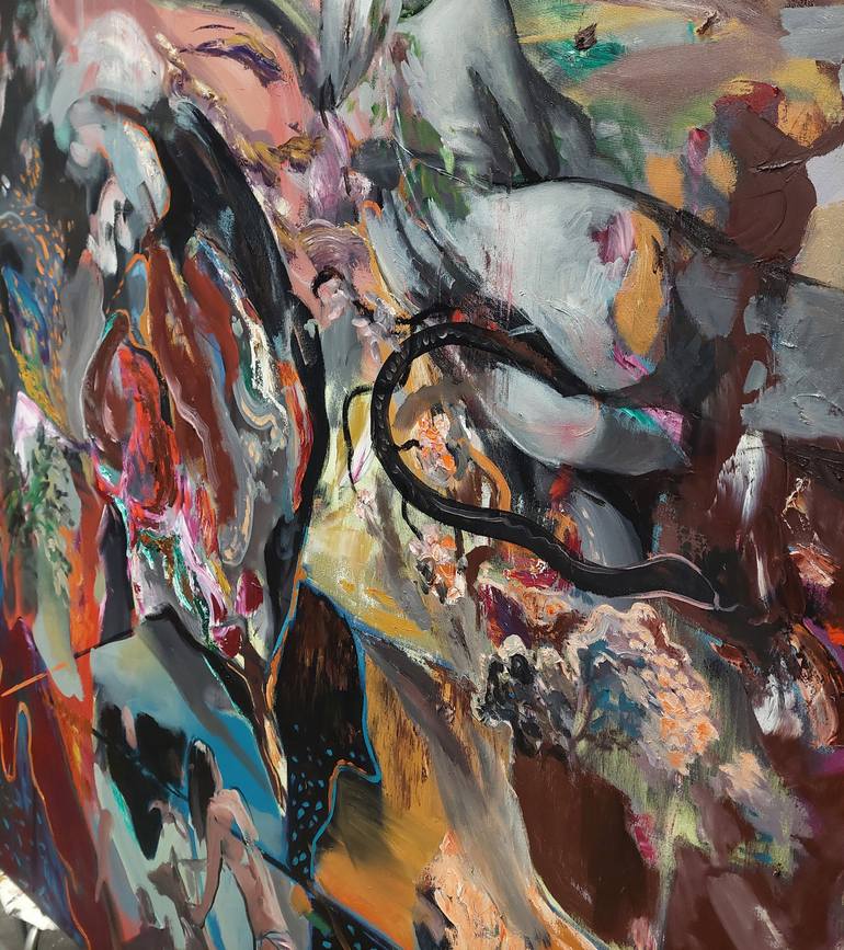 Original Contemporary Women Painting by Liviu Mihai