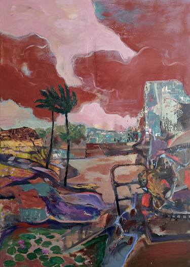 Original Figurative Landscape Painting by Liviu Mihai