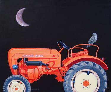 Original Realism Motor Painting by gregory simmons
