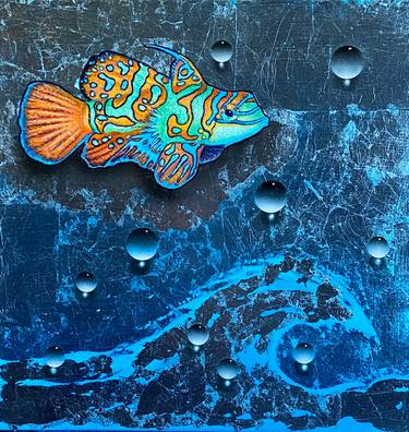 Original Photorealism Fish Painting by gregory simmons