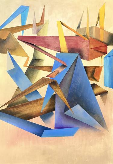 Original Abstract Geometric Paintings by Karol Kochanowski