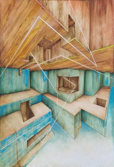 Original Architecture Paintings by Karol Kochanowski