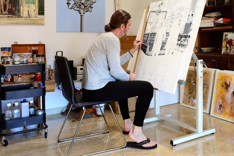 Original Realism Travel Painting by Edmundo Sanz Gadea