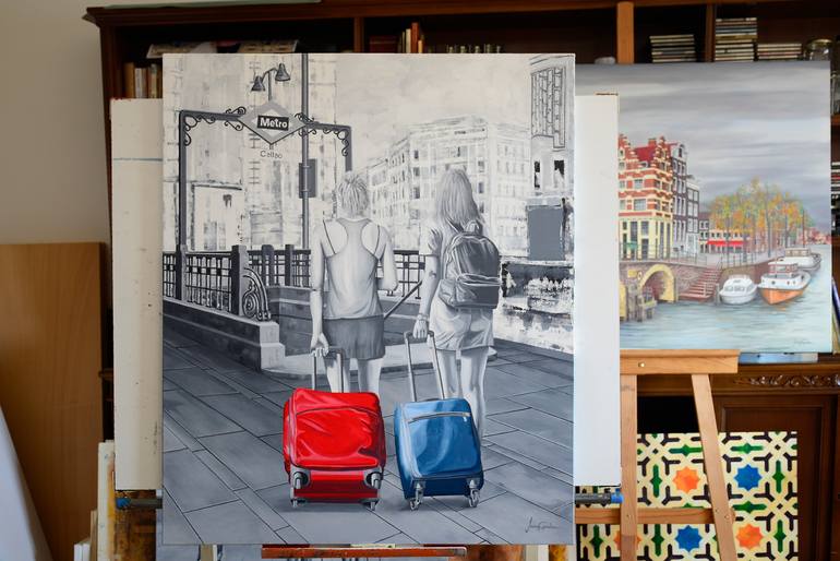 Original Realism Travel Painting by Edmundo Sanz Gadea