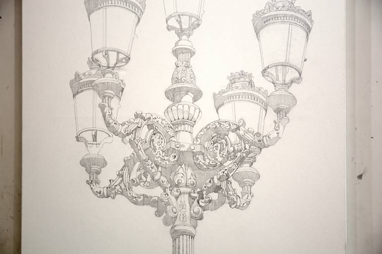 Original Figurative Outer Space Painting by Edmundo Sanz Gadea