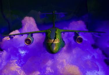 EMBRAER KC-390 FLYING OVER THE AMAZON CLOUDS thumb