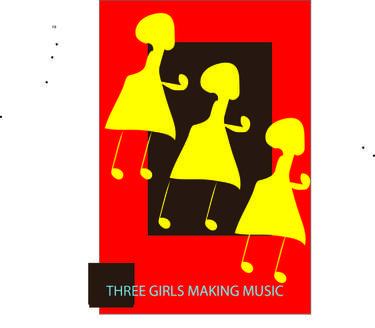 "Three girls making music" - Limited Edition 1 of 25 thumb