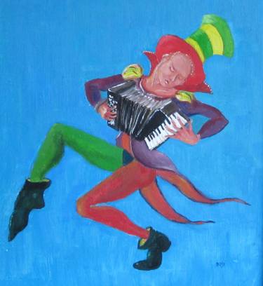 Original Figurative Music Paintings by Rosi Pearson