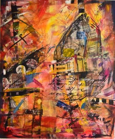 Print of Abstract Expressionism Architecture Paintings by Daniela Mihai