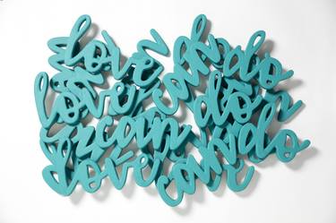 Original Typography Sculpture by Laurent Hamels ROL