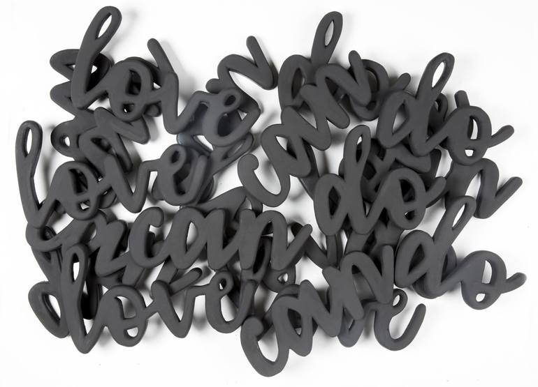 Original Typography Sculpture by Laurent Hamels ROL