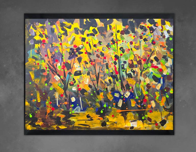 Original Abstract Landscape Painting by Irfan Mirza