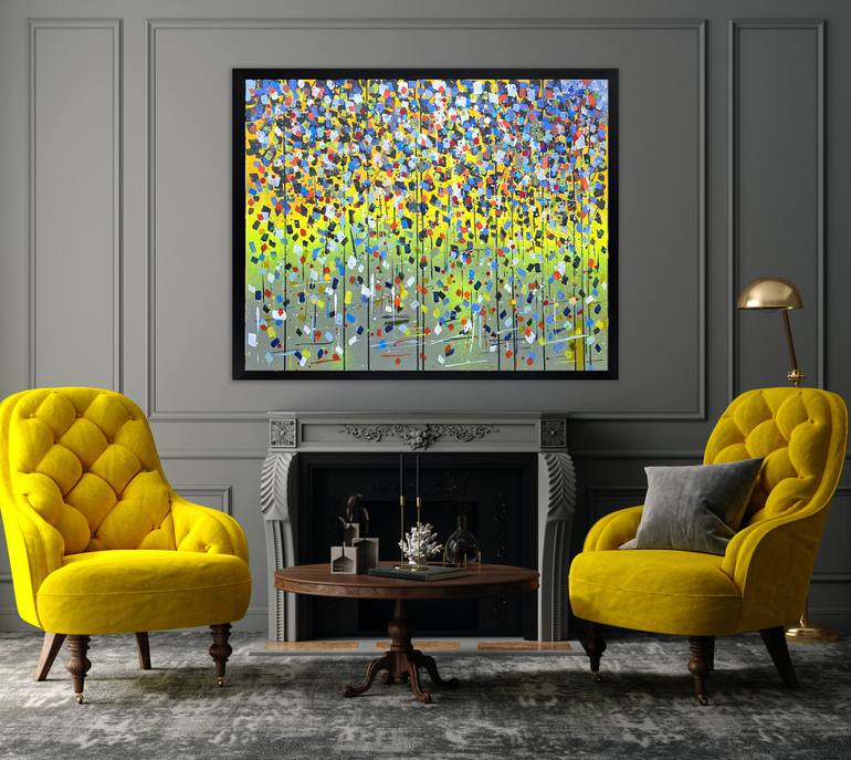 Original Abstract Landscape Painting by Irfan Mirza