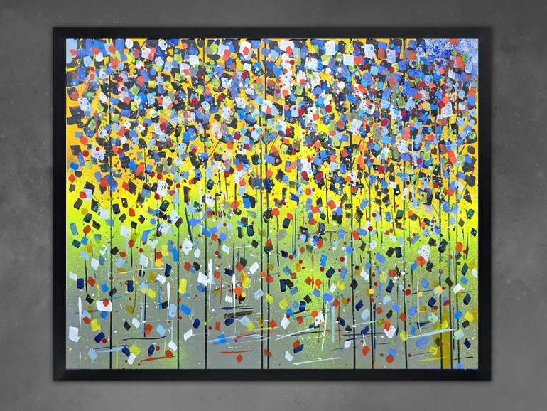 Original Abstract Landscape Painting by Irfan Mirza