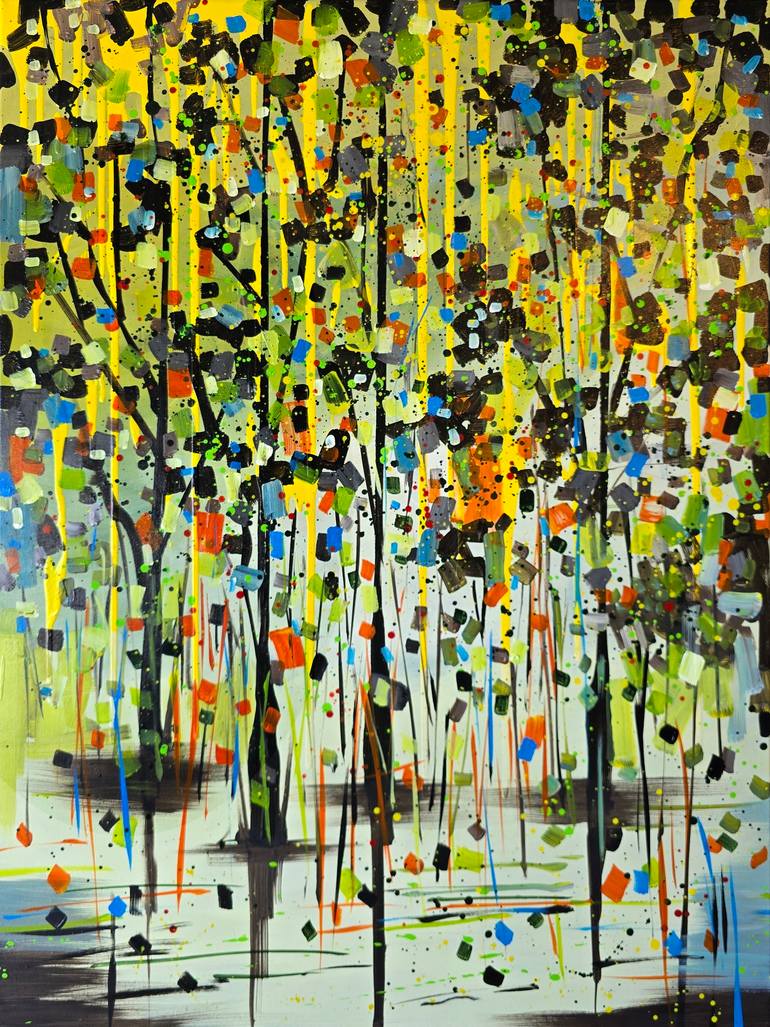 Jackson pollock (landscape) ABSTRACT EXPRESSION Painting by Irfan