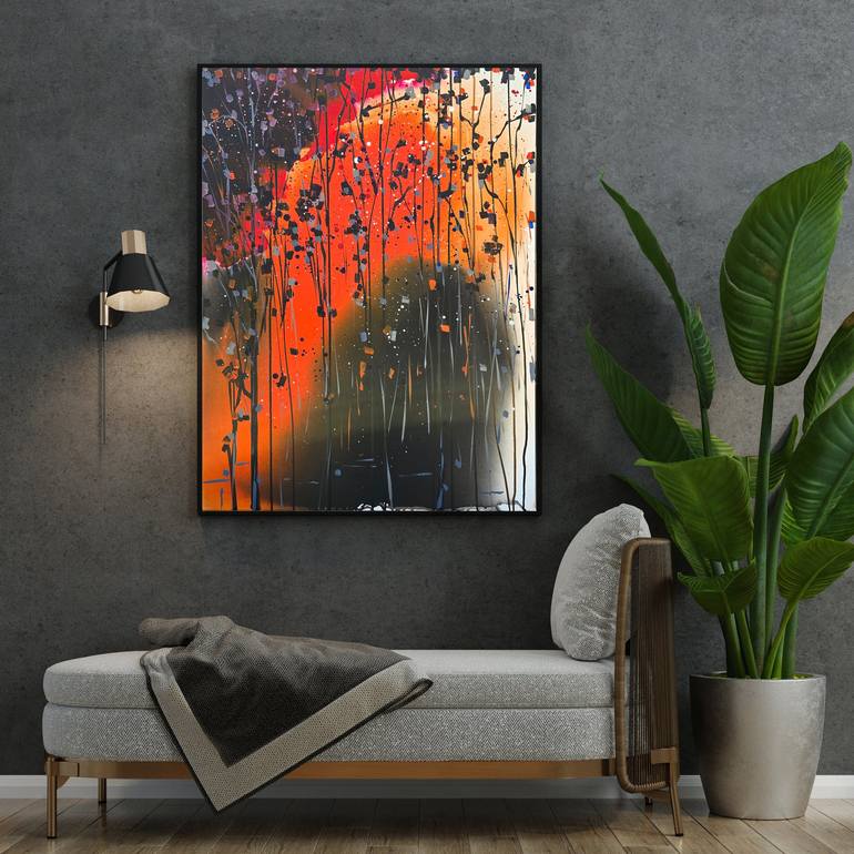 Original Abstract Landscape Painting by irfan mirza