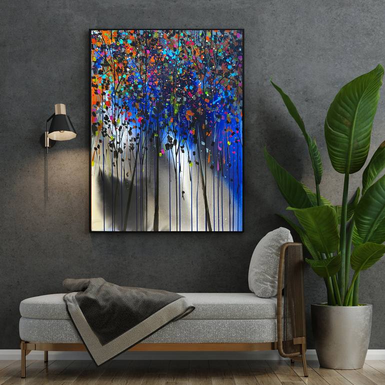 Original Abstract Landscape Painting by irfan mirza