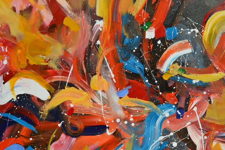 Original Abstract Expressionism Abstract Painting by irfan mirza