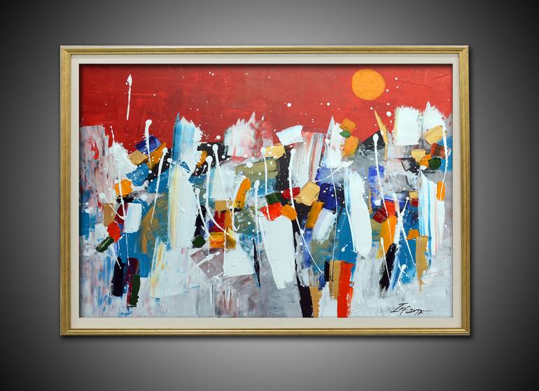 Original Abstract Expressionism Abstract Painting by irfan mirza