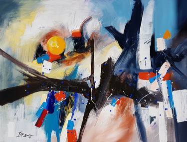 Abstract Expression  ( ENDLESS JOURNEY) inspired by Franz kline style image