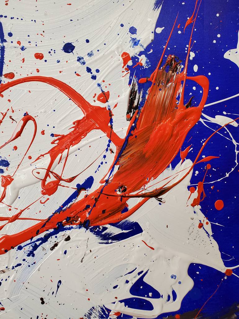 Original Abstract Expressionism Abstract Painting by Irfan Mirza