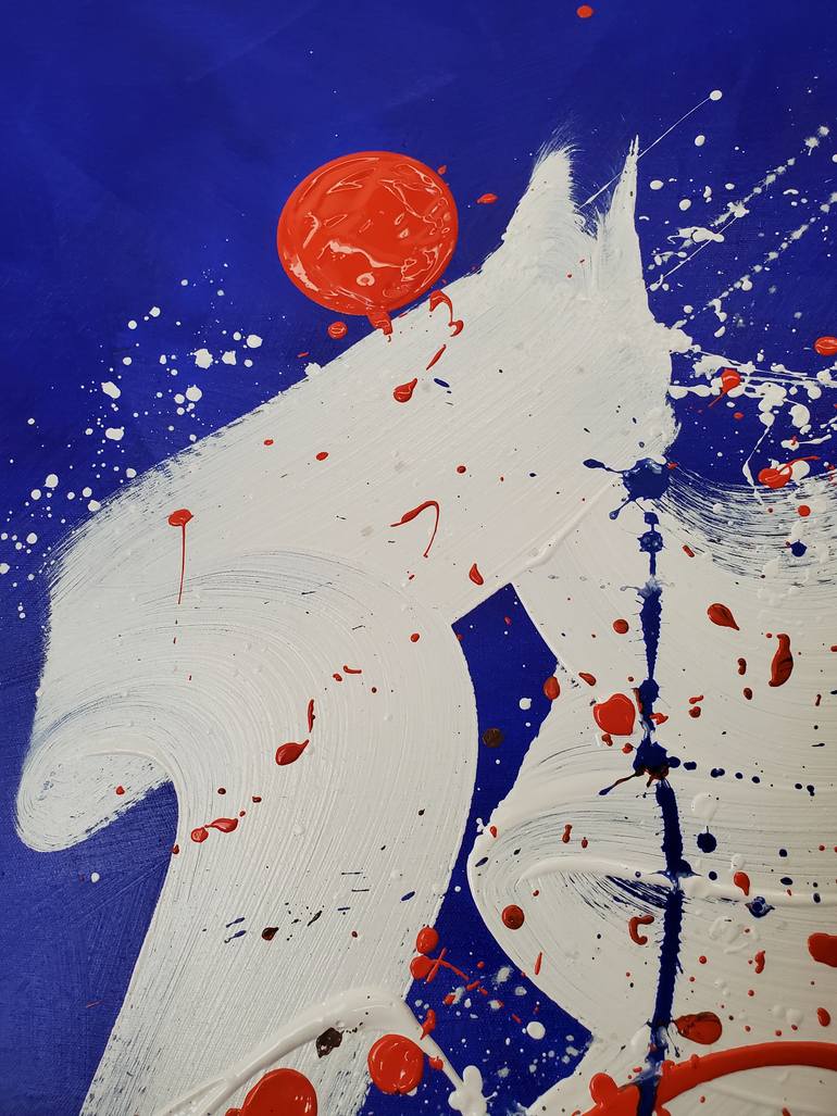 Original Abstract Expressionism Abstract Painting by Irfan Mirza