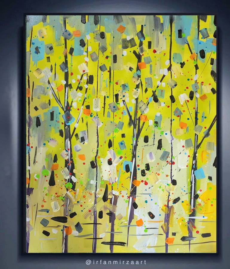 Original Abstract Expressionism Landscape Painting by irfan mirza