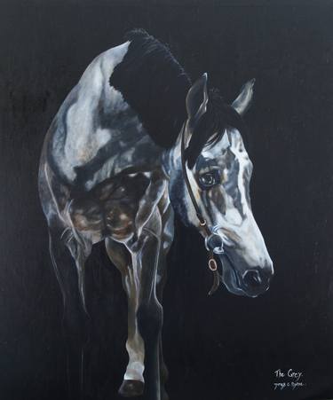 Print of Fine Art Horse Paintings by James C Byrne