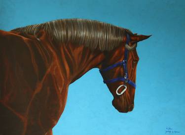 Print of Expressionism Horse Paintings by James C Byrne