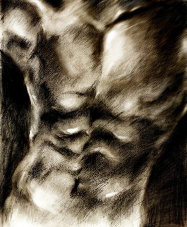 Print of Expressionism Nude Drawings by Hiroko Sakai