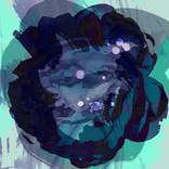 Abstract Flowers - Rose Blue Green Pink Splash by Agnieszka Maria Zieba