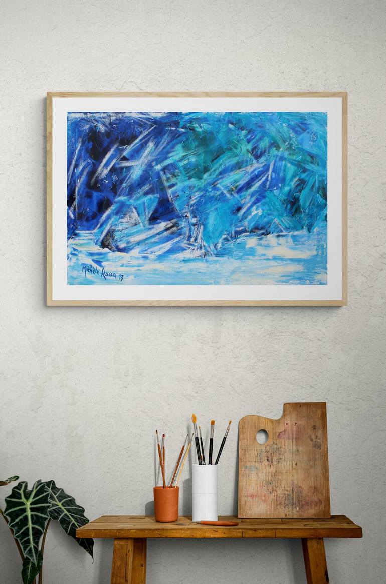 Original Expressionism Water Painting by Michèle Rocca