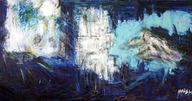 Original Abstract Expressionism Abstract Paintings by Michèle Rocca