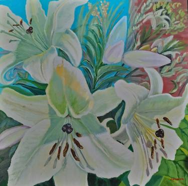 Original Fine Art Floral Paintings by Sergiy Byelov