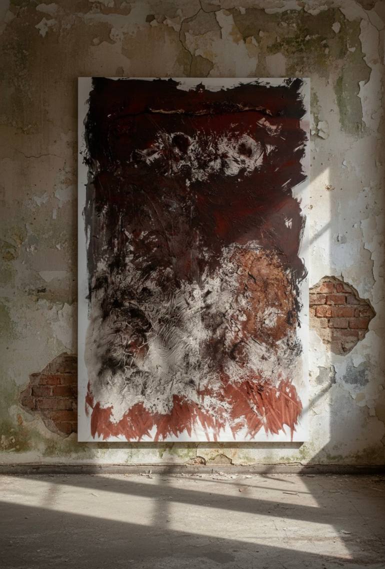 Original Abstract Expressionism Abstract Painting by Carlos Villena