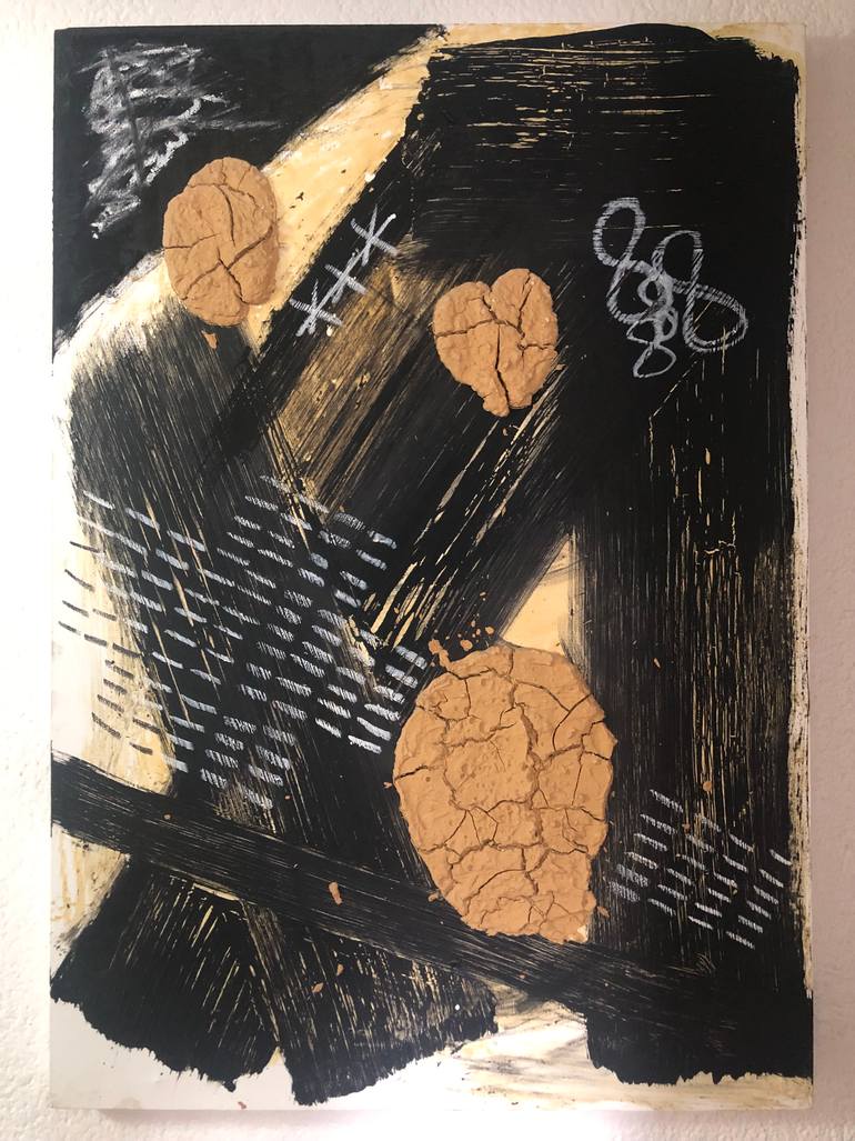 Original Abstract Expressionism Abstract Painting by Carlos Villena